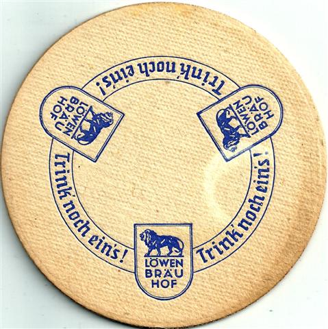 hof ho-by l�wen rund 2a (215-trink noch eins-magere schrift-blau)